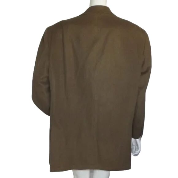MCKENZIE TRIBE Sport Coat, 46R, Olive Green, Wool/Cashmere, Leather trim - Picture 4 of 12